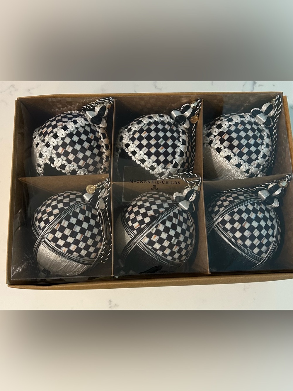 Courtly Patchwork Fabric Ball Ornaments